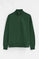 Sweat à col ras du cou vert bouteille avec demi-fermeture éclair et broderie Rigby