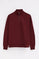 Sweatshirt mit hohem Zip-Kragen und Rigby Stickerei granatrot