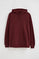 Bluza w kolorze burgundowym, z kapturem oraz kieszenią z wyszywanym logo Rigby Go