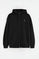 Zwarte hoodie met rits en geborduurd Rigby Go-logo
