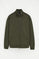 Sweatshirt mit Reißverschluss, hohem Kragen und Rigby Go Stickerei militärgrün