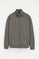 Sweat couleur asphalte zippé à col montant avec broderie Rigby Go
