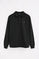 Sudadera negra de cuello polo con bordado Rigby Go