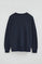 Sudadera azul marino con cuello redondo y bordado Established 2012 Polo Club