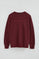 Bluza w kolorze burgundowym, z okrągłym dekoltem i wyszywanym logo Established 2012 Polo Club