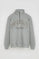Sudadera gris vigoré de corte amplio con cuello alto y cremallera Polo Club