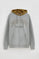 Sudadera gris vigoré con capucha a contraste Polo Club
