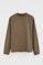 Sweatshirt castanha de corte folgado e garment dye Polo Club