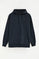 Sudadera azul marino de corte relajado con capucha y botones Polo Club