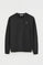 Sudadera boxy negra con cuello redondo y bordado Rigby Go