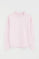 Sudadera boxy rosa con cuello redondo y bordado Rigby Go