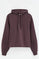 Bluza o regularnym kroju w kolorze śliwkowym, z kapturem i wyszywanym logo Rigby go