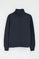 Sweat bleu marine avec fermeture éclair partielle et broderie Rigby Go