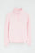 Sudadera rosa con media cremallera y bordado Rigby Go