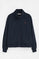 Sweat bleu marine à col montant, fermeture éclair et broderie Rigby Go