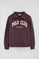Plum high-neck sweatshirt with zip Polo Club