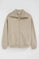 Sudadera beige con cremallera metálica Polo Club