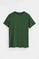 Camiseta verde botella de manga corta con bordado Rigby Go