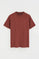 T-Shirt mit Rundhalsausschnitt und Rigby Go Stickerei terrakotta
