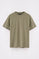 T-Shirt mit Polo Club Patch salbeigrün