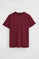 Camiseta granate de corte regular y bordado Polo Club
