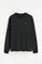 Maglietta nera a maniche lunghe con ricamo Rigby Go