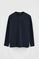 Navy-blue Henley T-shirt with Rigby Go embroidery