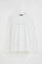 Camiseta blanca de manga larga con bordado Established 2012 Polo Club
