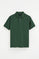 Polo vert bouteille à coupe regular avec broderie Rigby Go