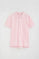 Polo rosa de manga corta con corte regular y bordado Rigby Go