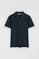 Polo bleu marine à manches courtes, coupe regular et broderie Rigby go