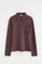 Polo color ciruela de manga larga con corte slim y bordado Rigby Go
