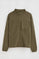 Sage-green full-zip fleece sweatshirt with Polo Club logo