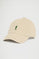 Gorra beige de pana con logo Rigby go