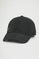 Gorra negra de seis paneles en tejido técnico Polo Club