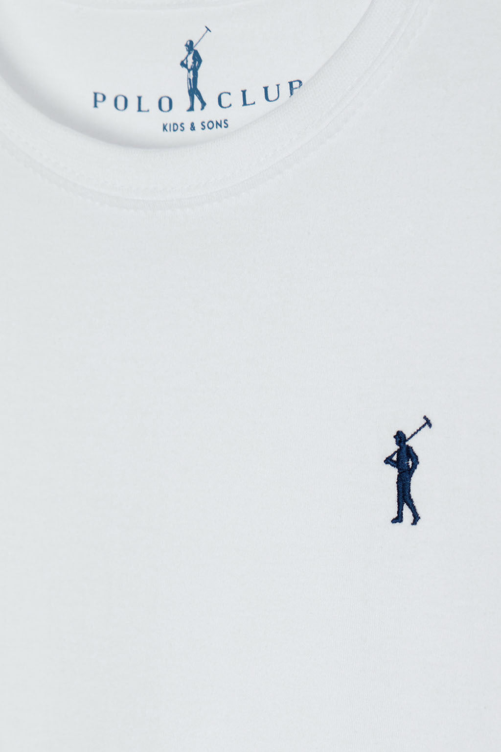 Camiseta blanca con pequeño logo bordado | NIÑOS | POLO CLUB