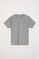 T-shirt cinzenta com pequeno logótipo bordado