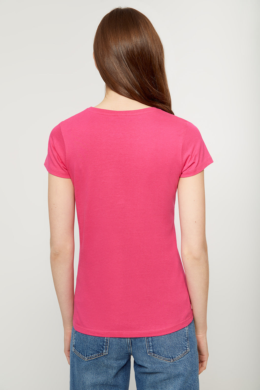 Camiseta fucsia con logo bordado | MUJER  | POLO CLUB
