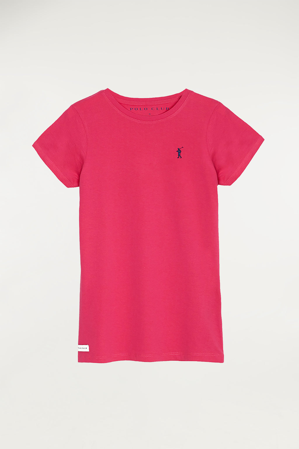 Camiseta fucsia con logo bordado | MUJER  | POLO CLUB