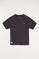 T-shirt cinzenta com pequeno logótipo bordado