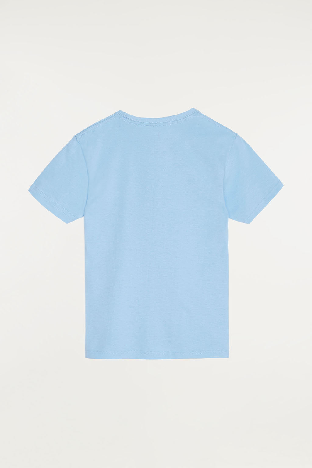 Camiseta azul celeste con pequeño logo bordado – Polo Club
