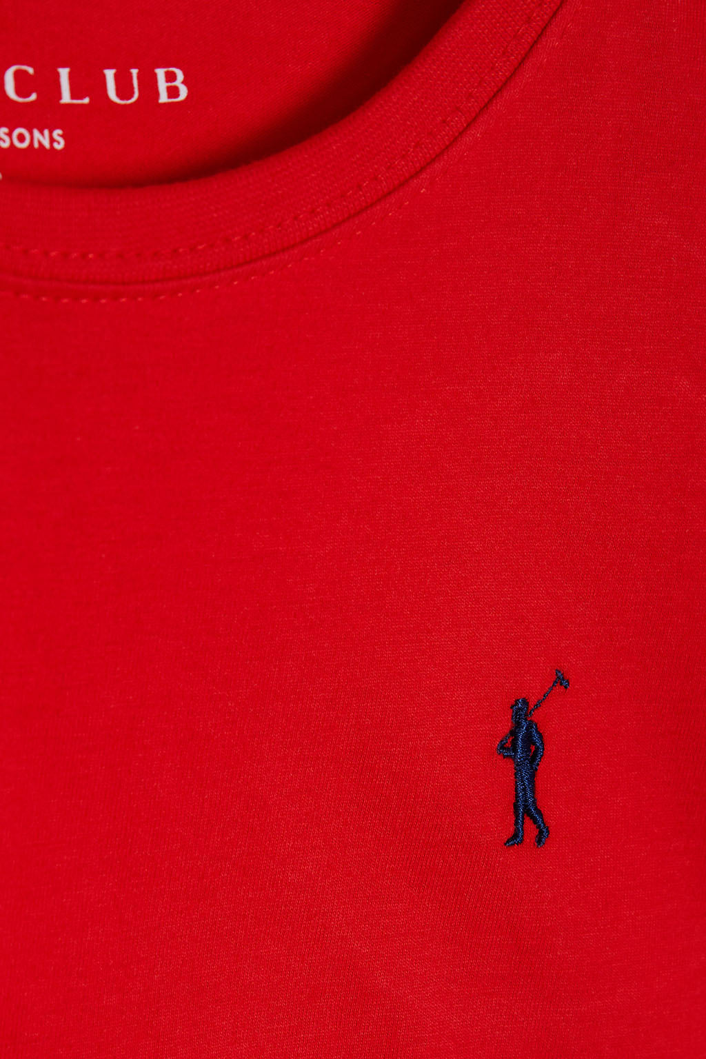 Camiseta roja con pequeño logo bordado | NIÑOS | POLO CLUB