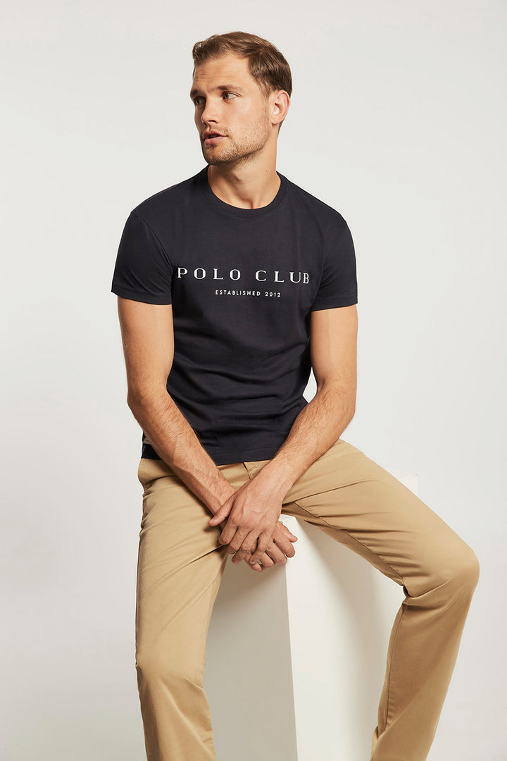 Camiseta marino con estampación  | HOMBRE  | POLO CLUB