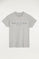 Camiseta gris de manga corta con estampación