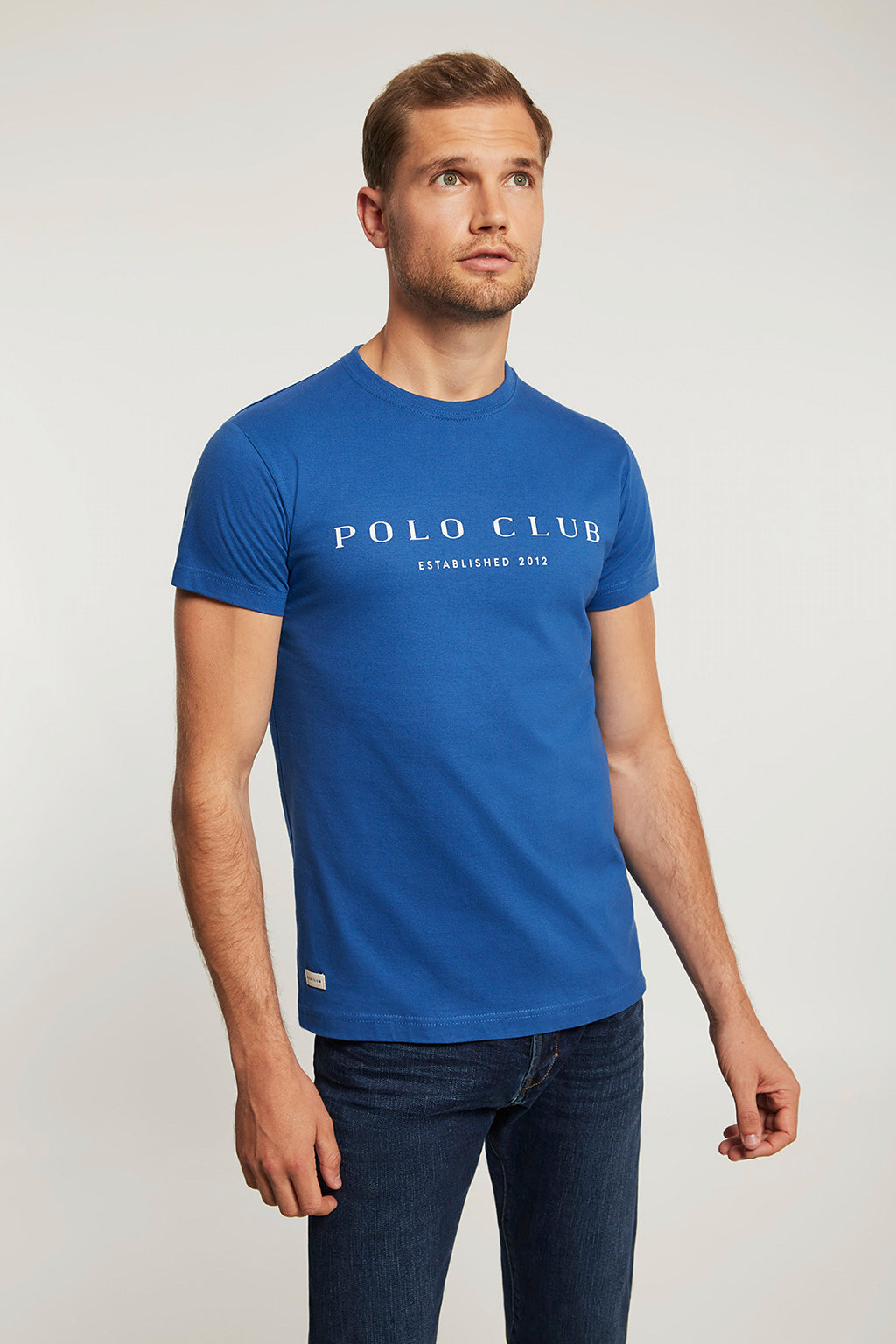 Camiseta azul con estampación  | HOMBRE  | POLO CLUB