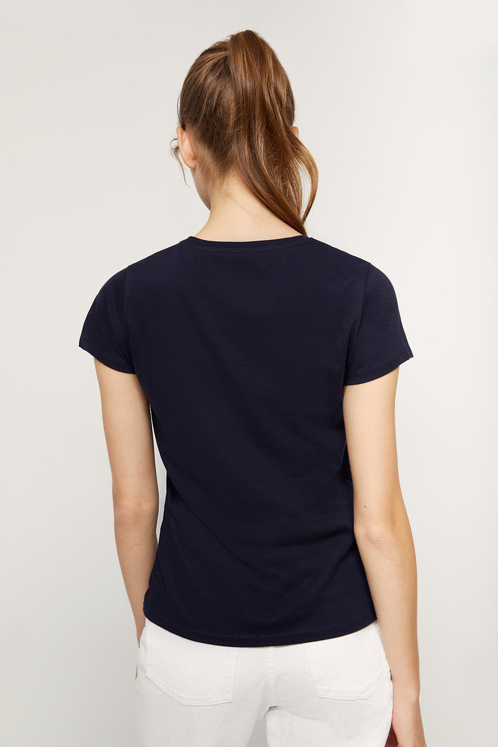 Camiseta marino con estampación  | MUJER  | POLO CLUB