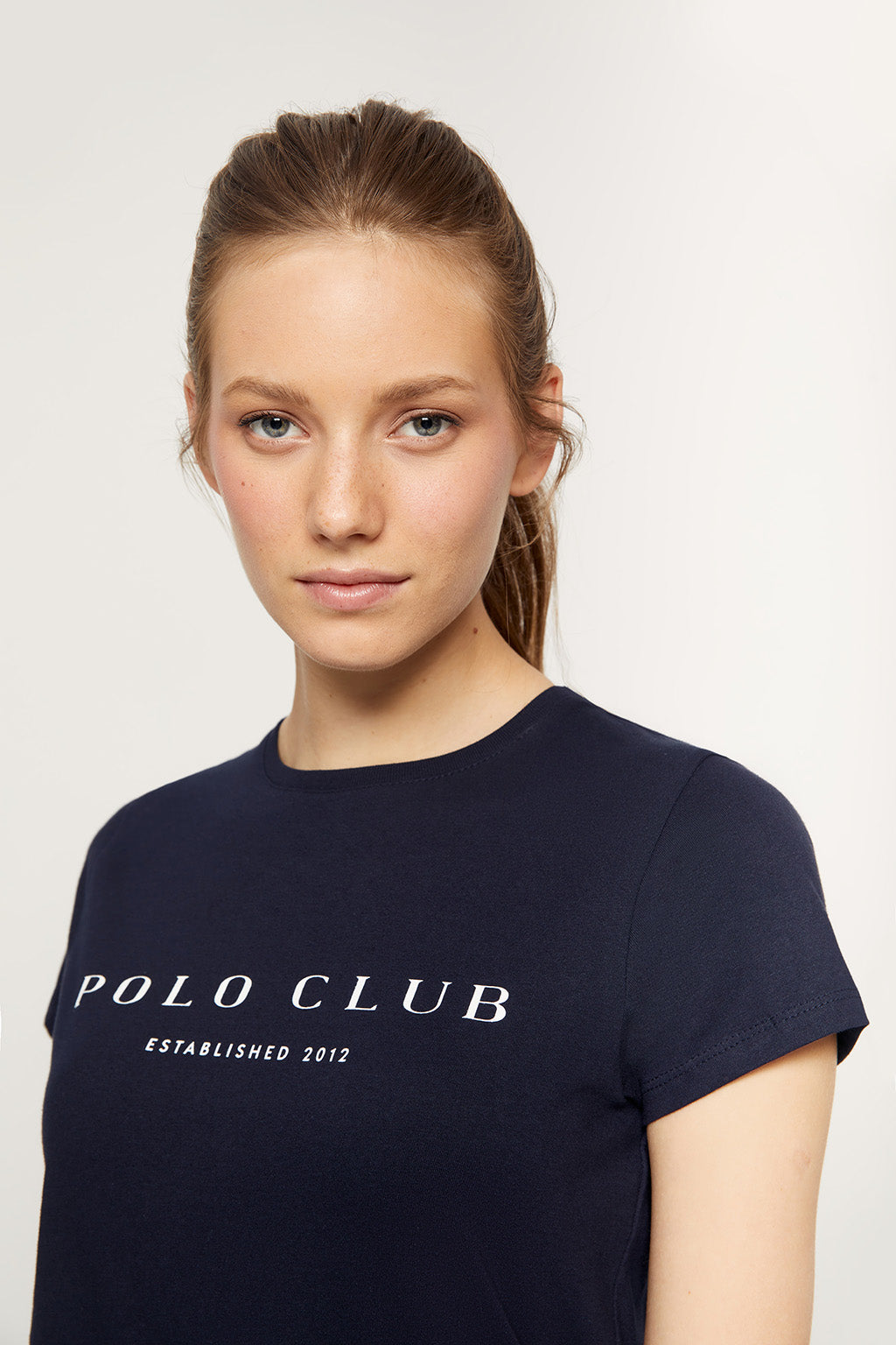 Camiseta marino con estampación  | MUJER  | POLO CLUB