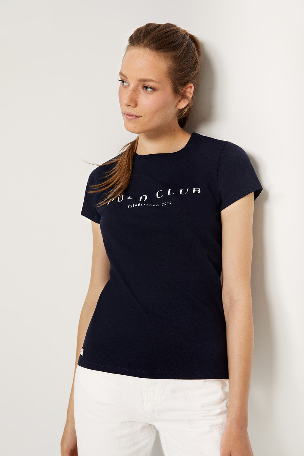 Camiseta marino con estampación  | MUJER  | POLO CLUB
