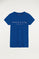 T-shirt azul com estampado