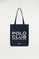 Tote bag con impresión frontal en azul marino